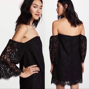 Anthro Cupcakes & Cashmere black lace dress